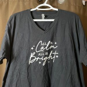 Christmas Top-All is Calm All is Bright